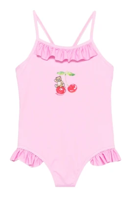 Ruffled Graphic Swimsuit