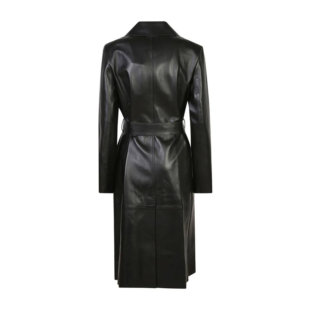 Calvin Klein Zwarte Jassen Mantels Aw24 Black Dames