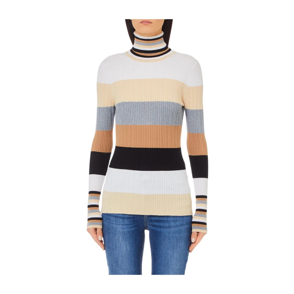 Liu Jo Gestreepte Dolcevita Trui Multicolor Dames