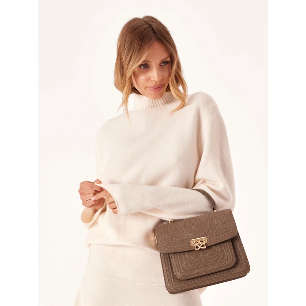 Kazar Leren koffer gemaakt van natuurlijk leer in taupe kleur Beige Dames