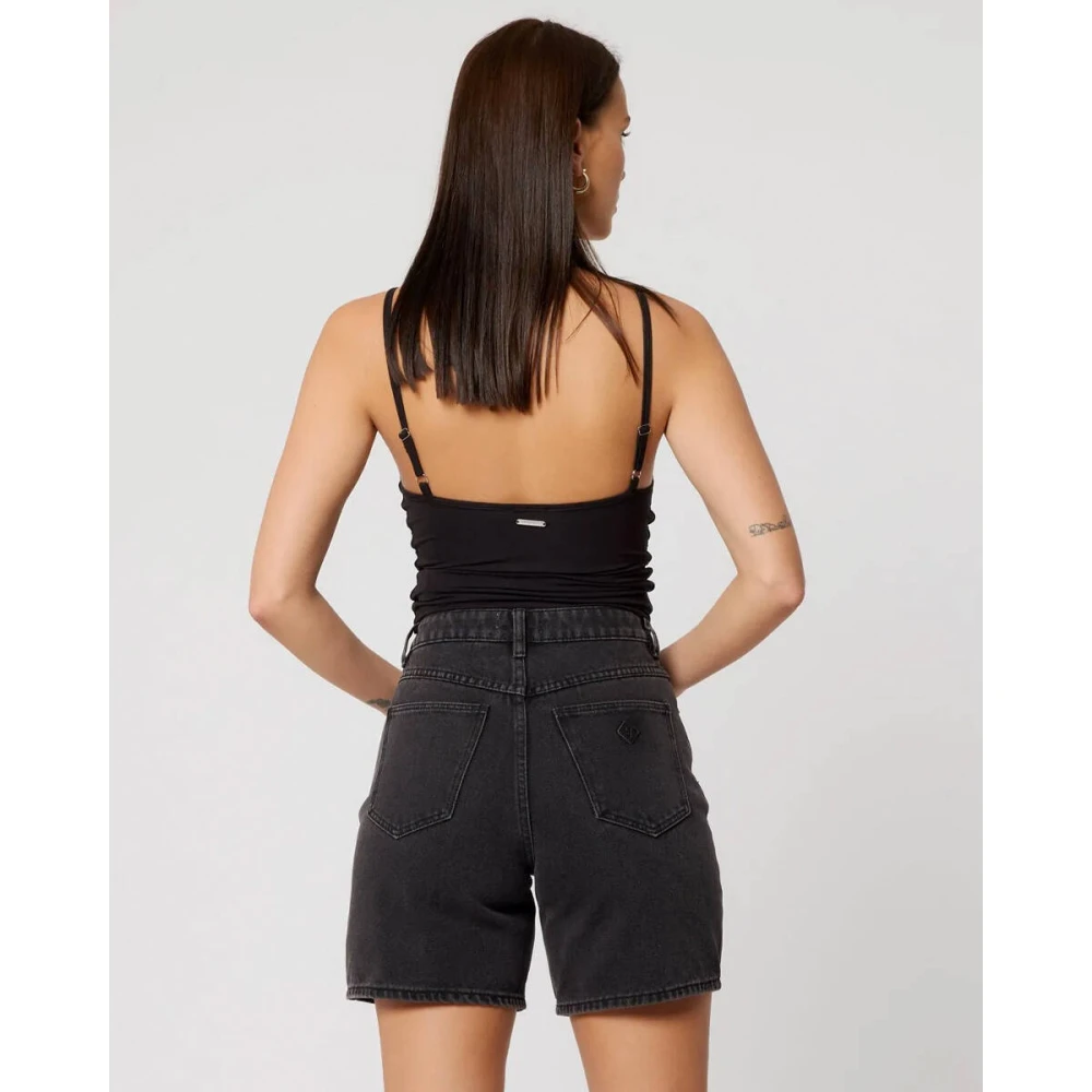 Abrand Jeans Korte Carrie Jeans voor Vrouwen Black Dames