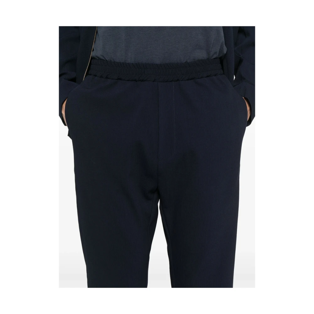 Barena Venezia Navy Blue Elastische Trekkoordbroek Blue Heren