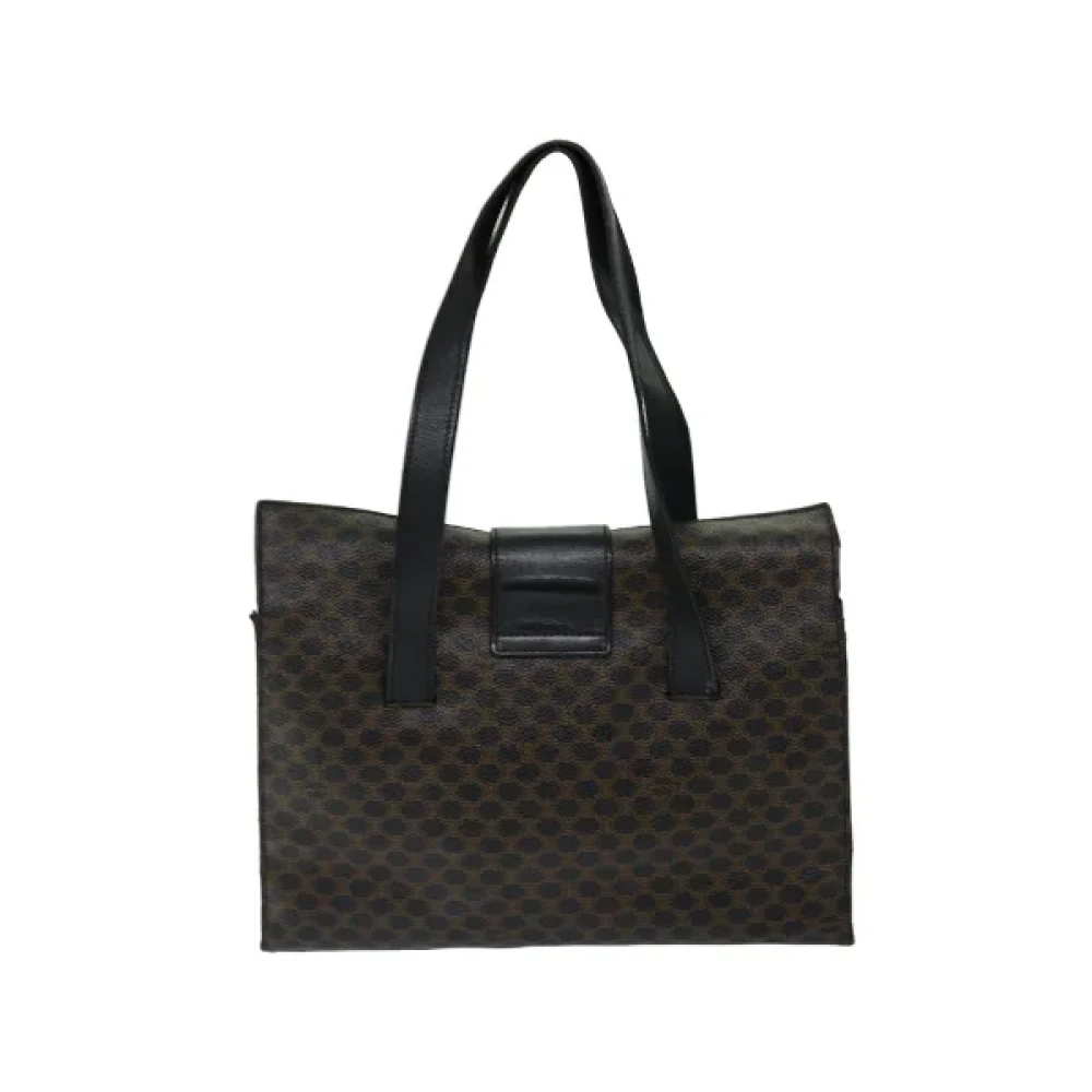 Celine Vintage Pre-owned Leather handbags Black Dames