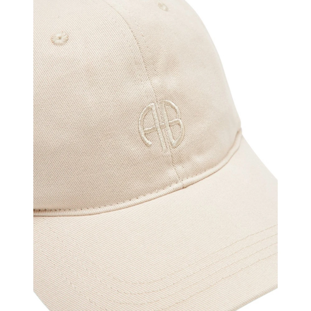 Anine Bing Vintage Trucker Petje van Katoen Beige Dames