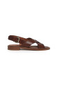 cognac-leren-sandaal