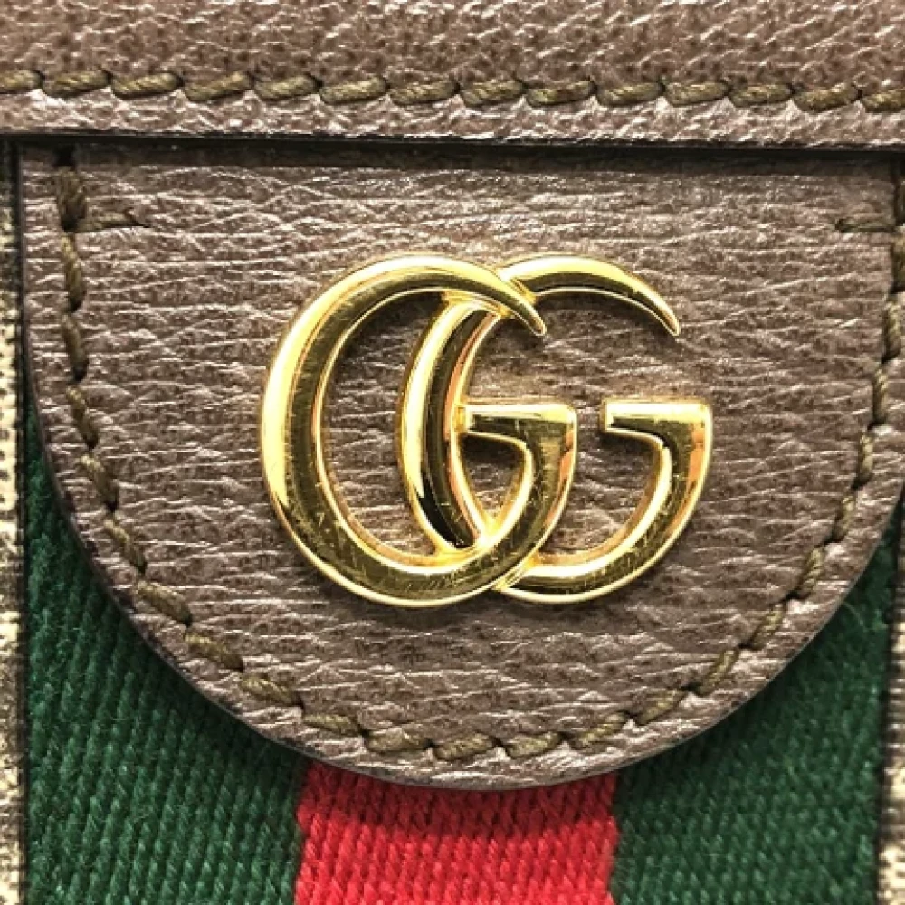 Gucci Vintage Pre-owned Fabric gucci-bags Brown Dames