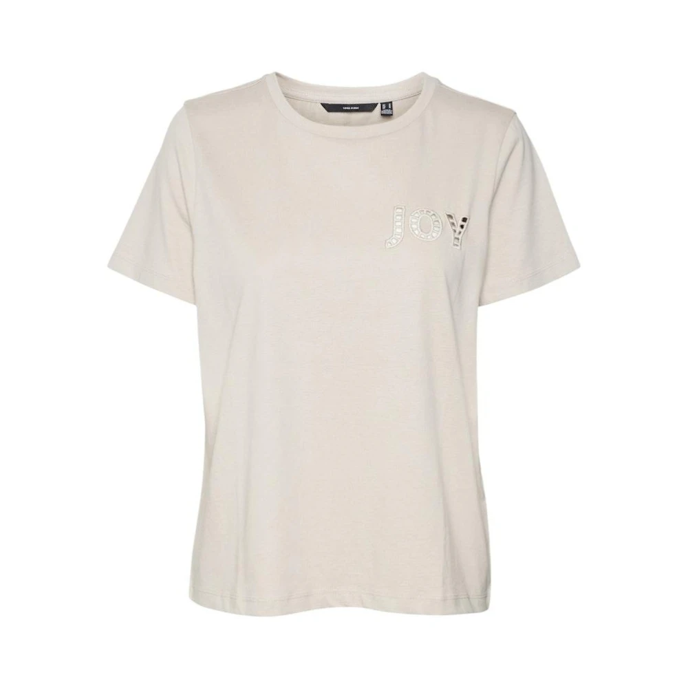 Vero Moda Francis T-Shirt Beige Dames