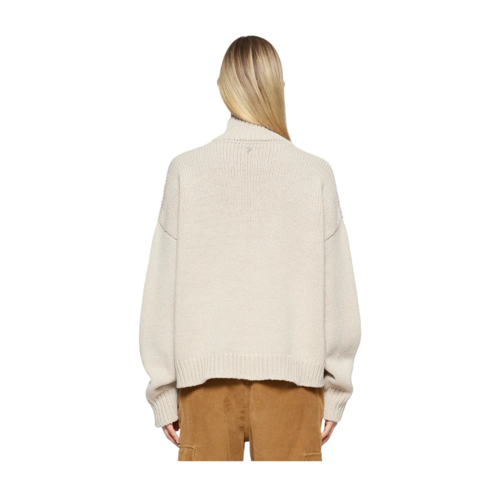 Dondup Stijlvolle Gebreide Trui Beige Dames