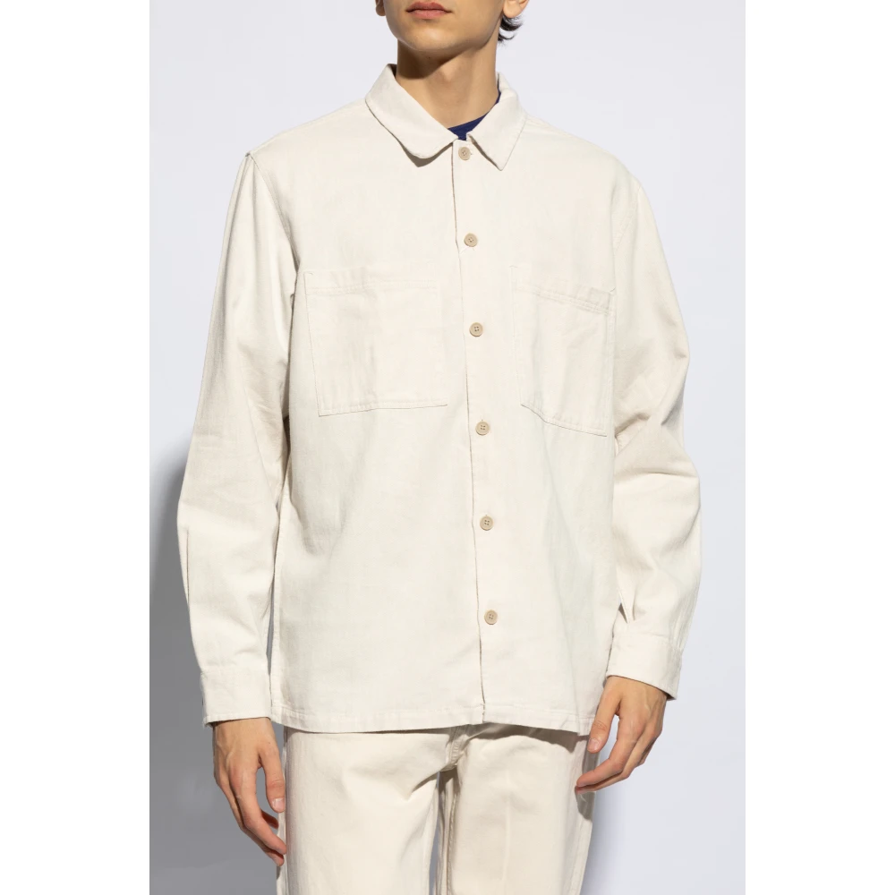 Samsøe Sadamon Shirt Beige Heren