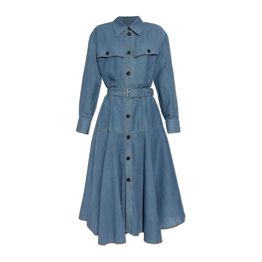 Bottega Veneta Overhemdjurk Blue Dames