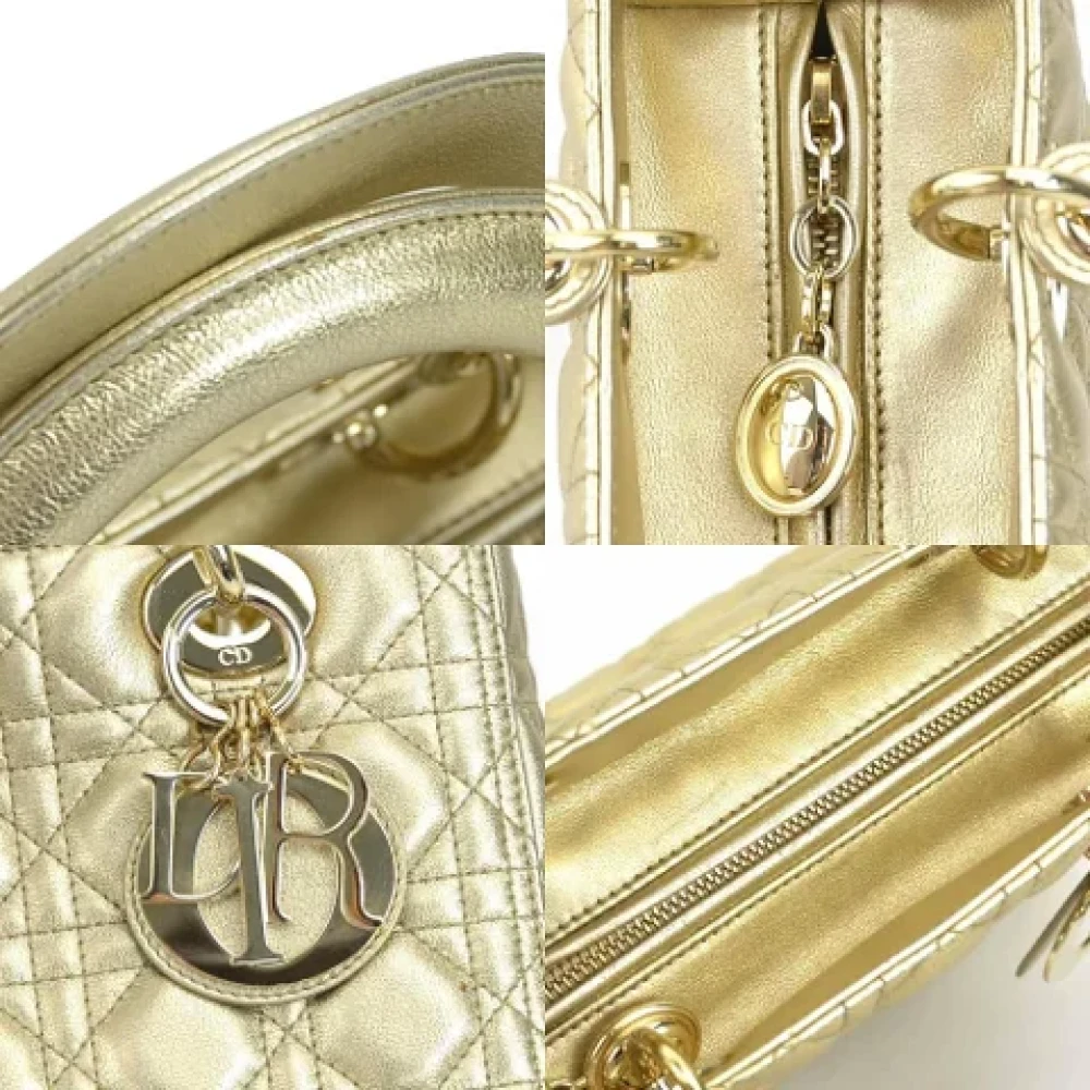 Dior Vintage Pre-owned Leather dior-bags Yellow Dames