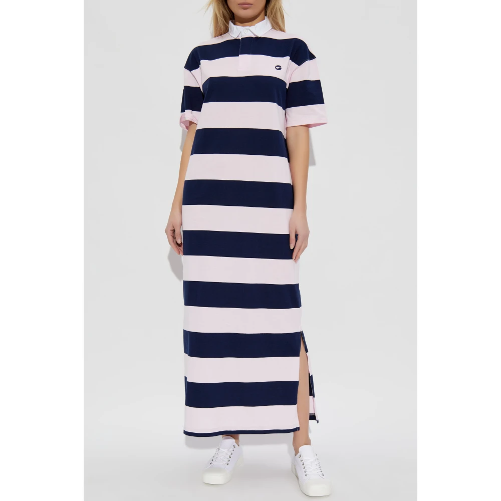 Coperni Gestreepte patroon jurk Pink Dames