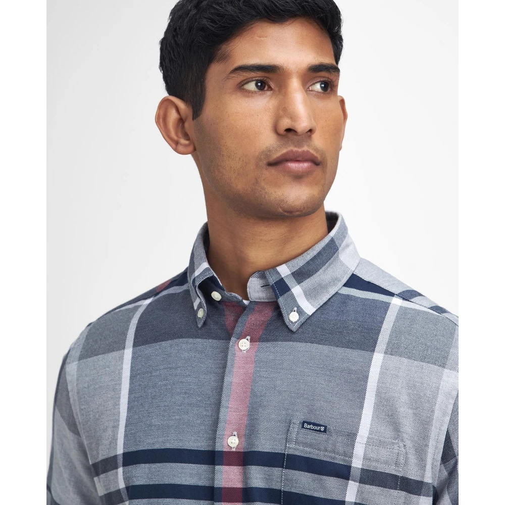 Barbour Tailored Blue Granite Shirt Blue Heren