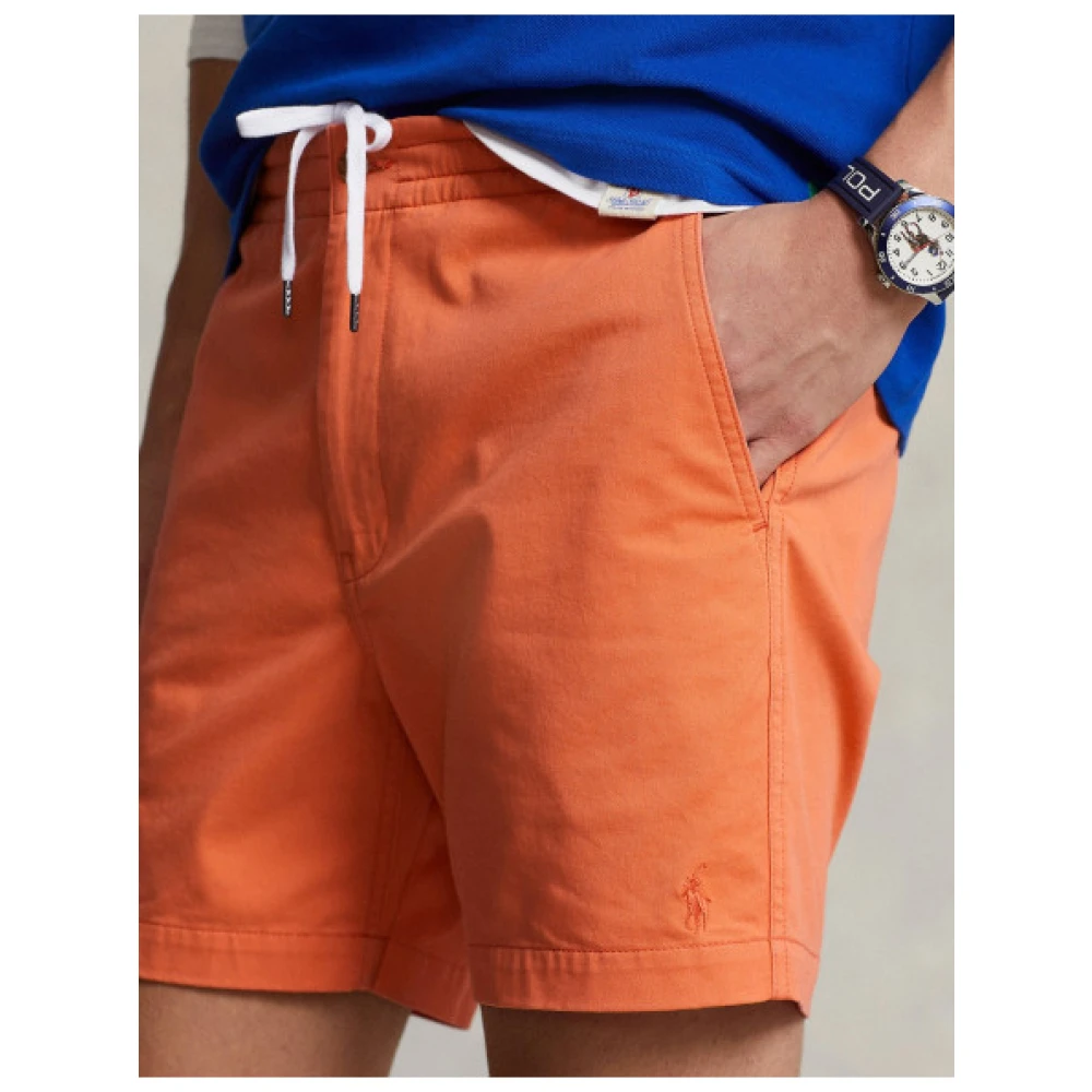 Polo Ralph Lauren Klassieke Katoen Blend Prepster Shorts Orange Heren