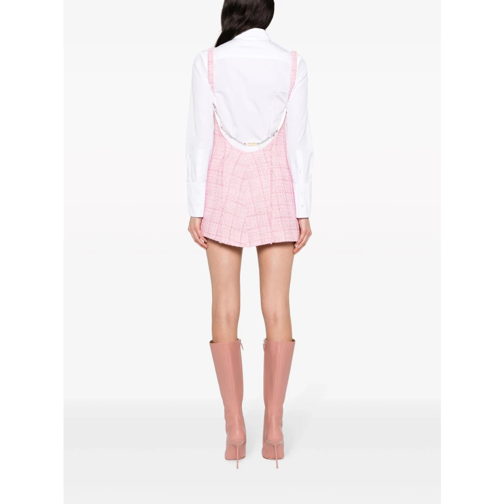 Gcds Roze Tweedklokjurk Pink Dames