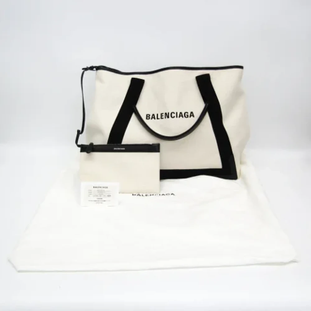 Balenciaga Vintage Pre-owned Canvas totes White Dames