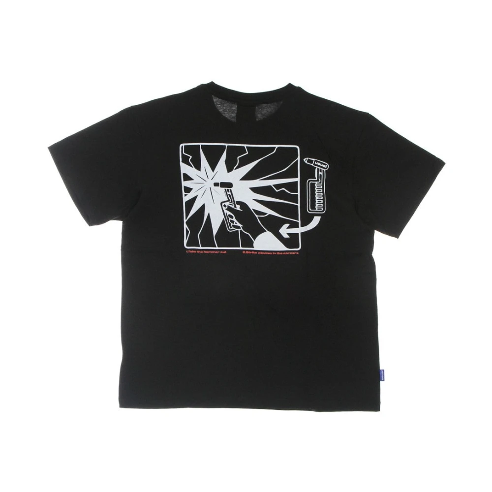 Usual Zwarte Hammer Tee Heren T-shirt Black Heren