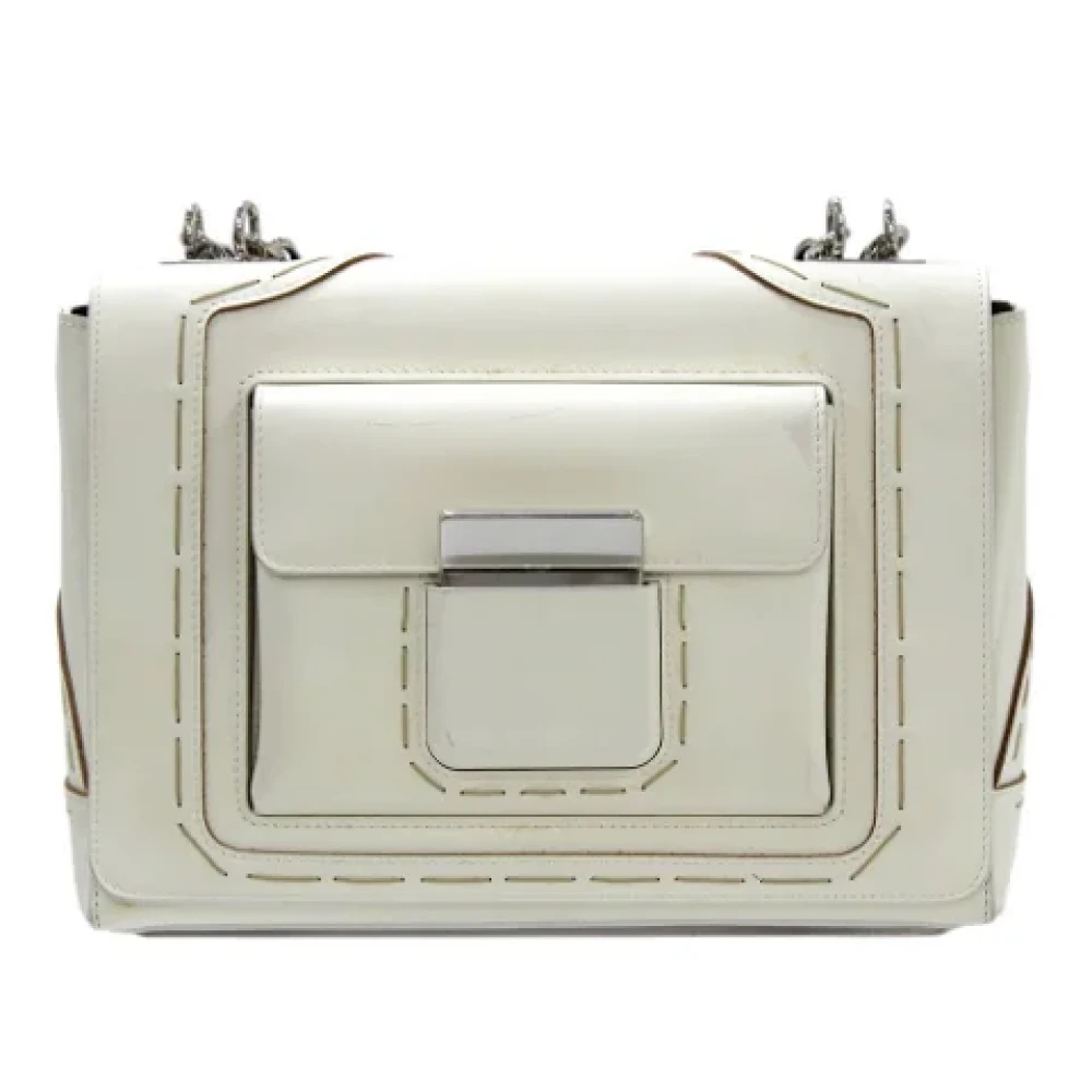 Balenciaga Vintage Pre-owned Fabric balenciaga-bags Beige Dames