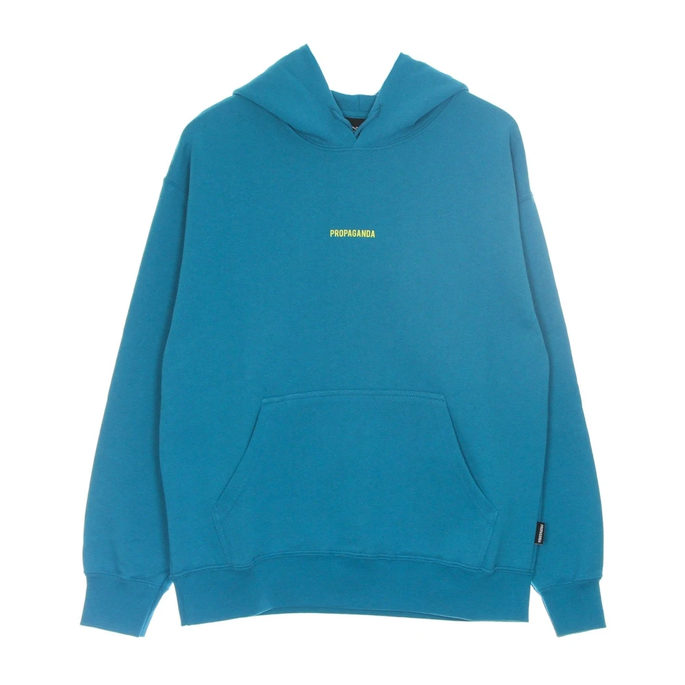 Propaganda Blue Hoodies, Male, Xl, Yellow Hoodie With Snake Print