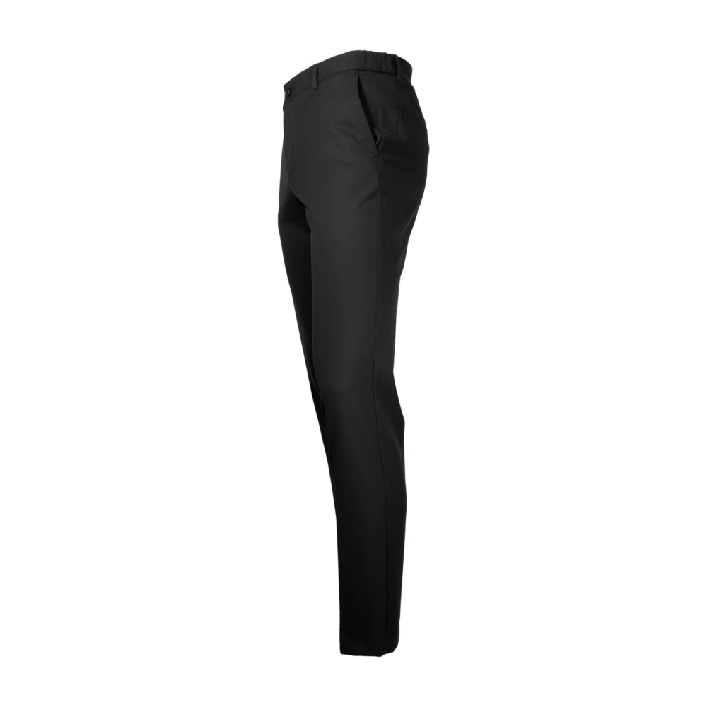 Hugo Boss Slim Fit Elastische Stofbroek P-Genius-233F Black Heren