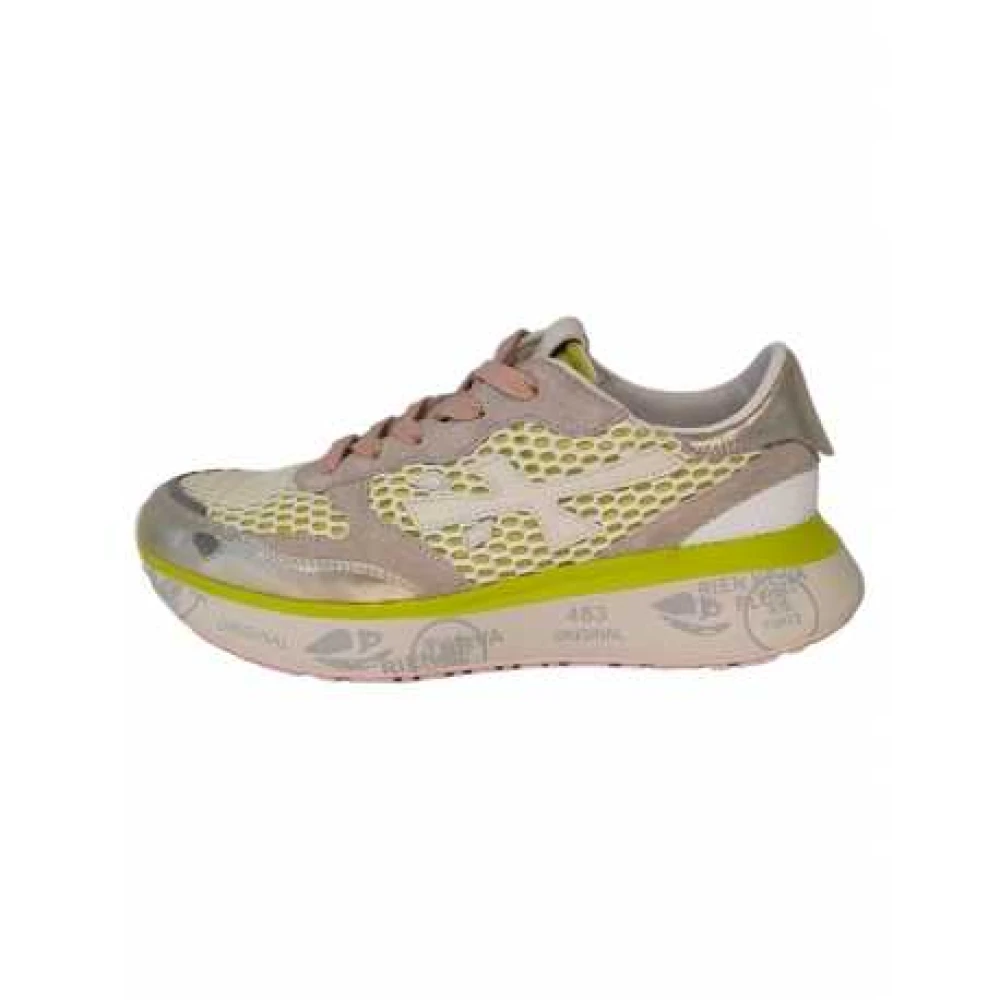 Premiata Anijskleurige Mesh Sneakers met Veters Dames Schoenen Veelkleurig Multicolor