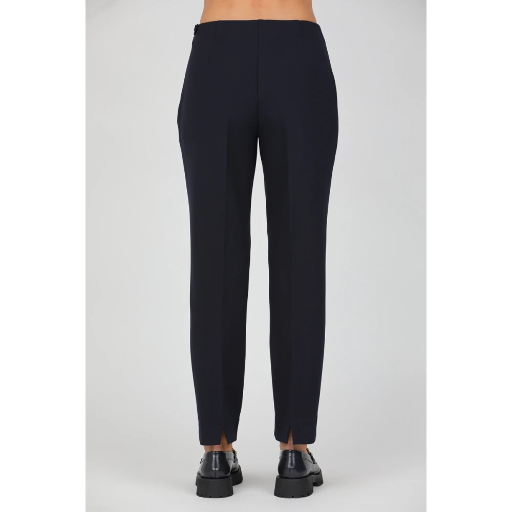 Rosso35 Technische broek met darts Blue Dames