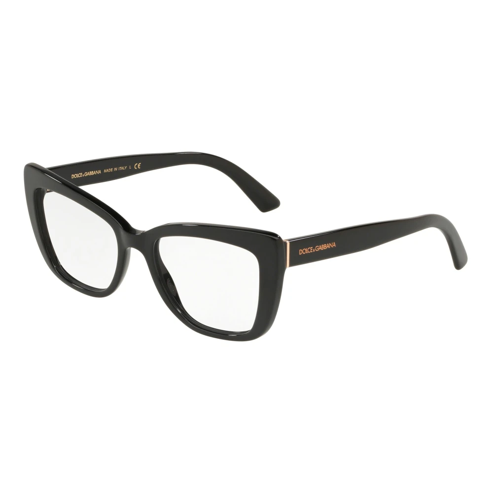 Dolce & Gabbana , Glasses, Unisex, Black, 53 Mm, Printed Eyewear Frames In Black