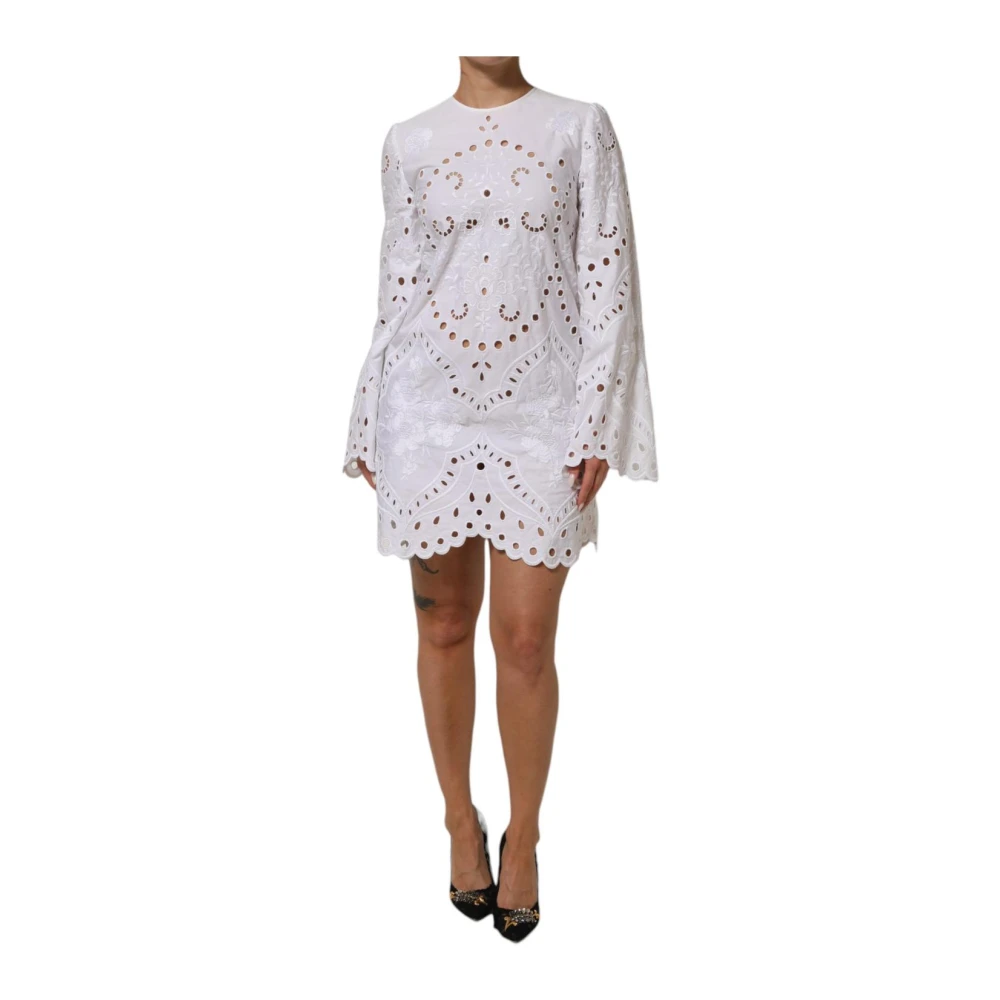Dolce & Gabbana White Cut Out A-line Sheath Mini Dress - IT40|S - Image 2