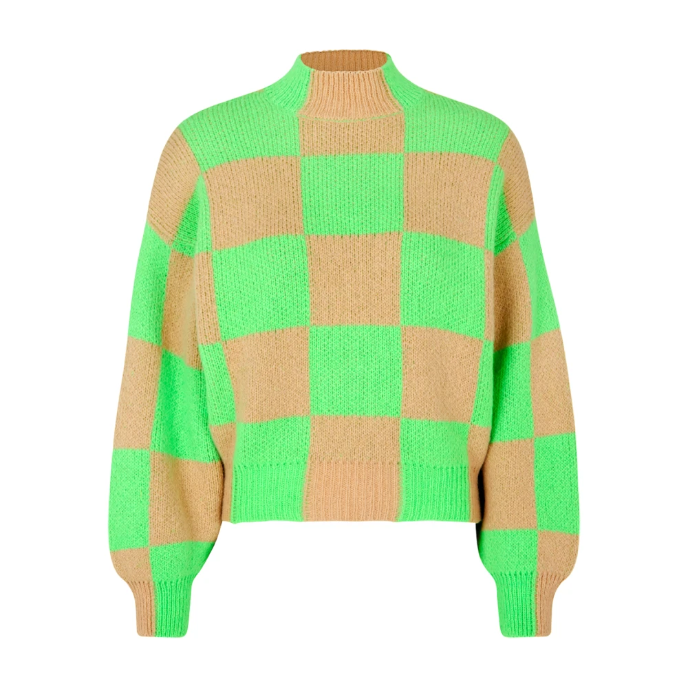 Stine Goya Multicolor Soft Alpaca Knit Jumper - Female - Turtlenecks - Xs - Knitwear