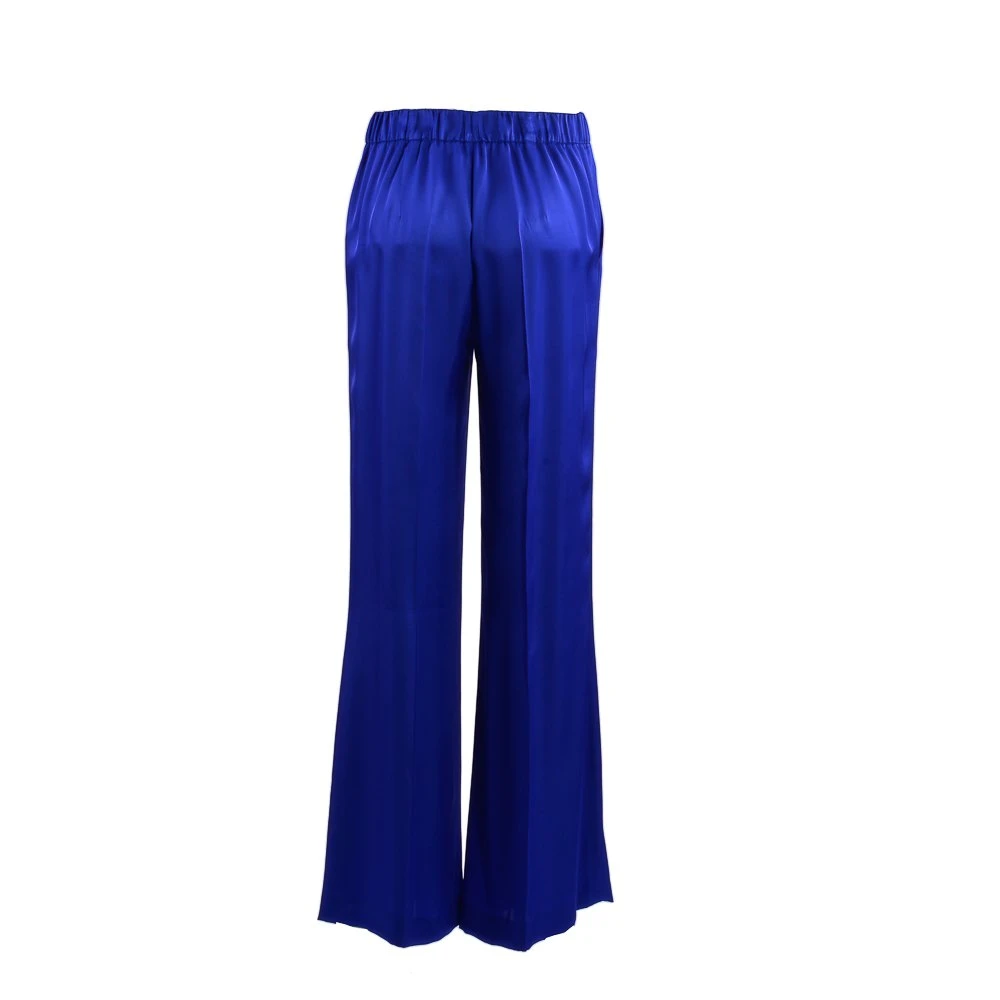 P.a.r.o.s.h. Blauwe Viscose Elastische Taillebroek Blue Dames