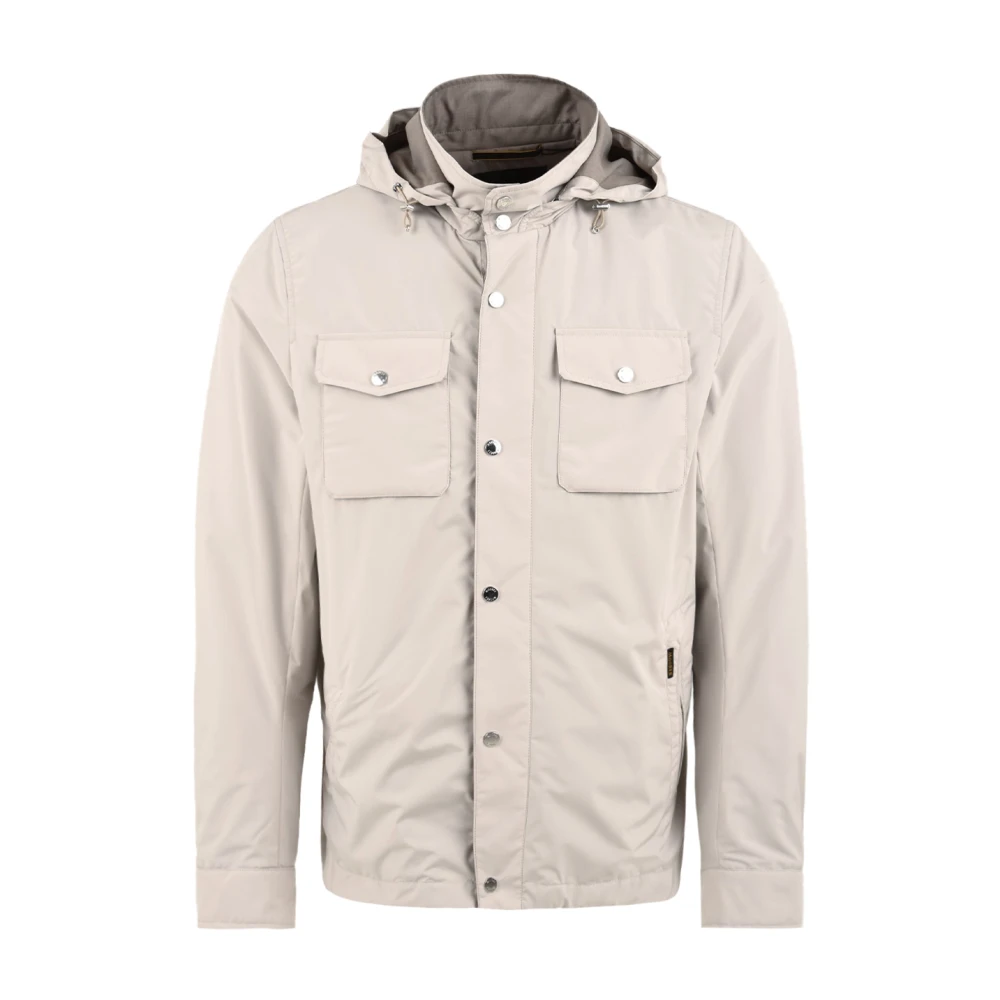 Moorer Mannelijk Wit Jassen Heren, 2XL, Polyester, Coats