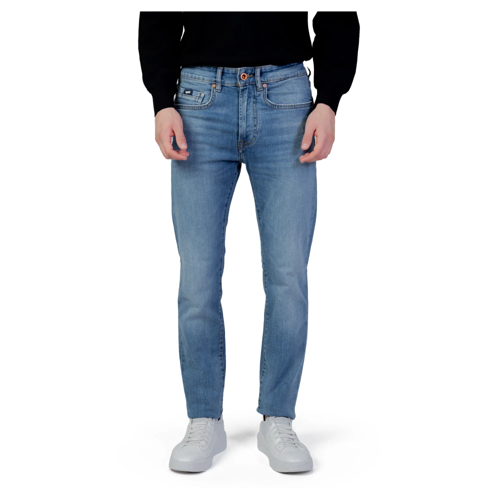 GAS Slim Jeans voor Mannen Herfst Winter Collectie Blue Heren