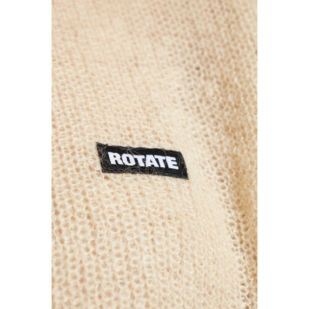 Rotate Birger Christensen Trui met Logo Beige Dames