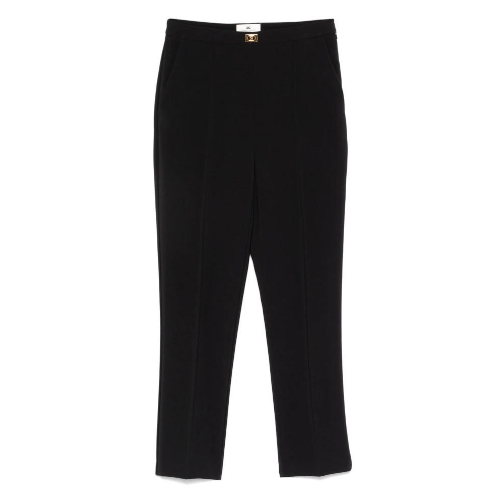 Elisabetta Franchi Zwarte Broek 110 Black Dames