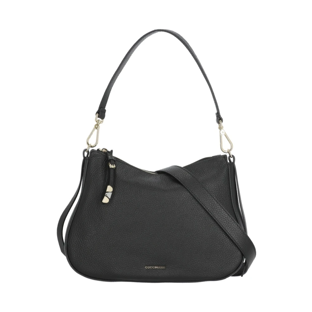 Coccinelle Damen Schwarz Nory Handtasche Aus Genarbtem Leder Einheitsgröße - Bild 3