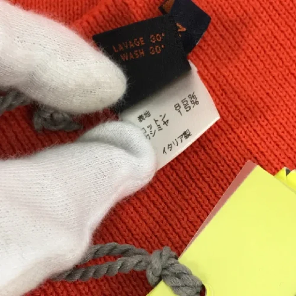 Louis Vuitton Vintage Pre-owned Cotton scarves Orange Dames