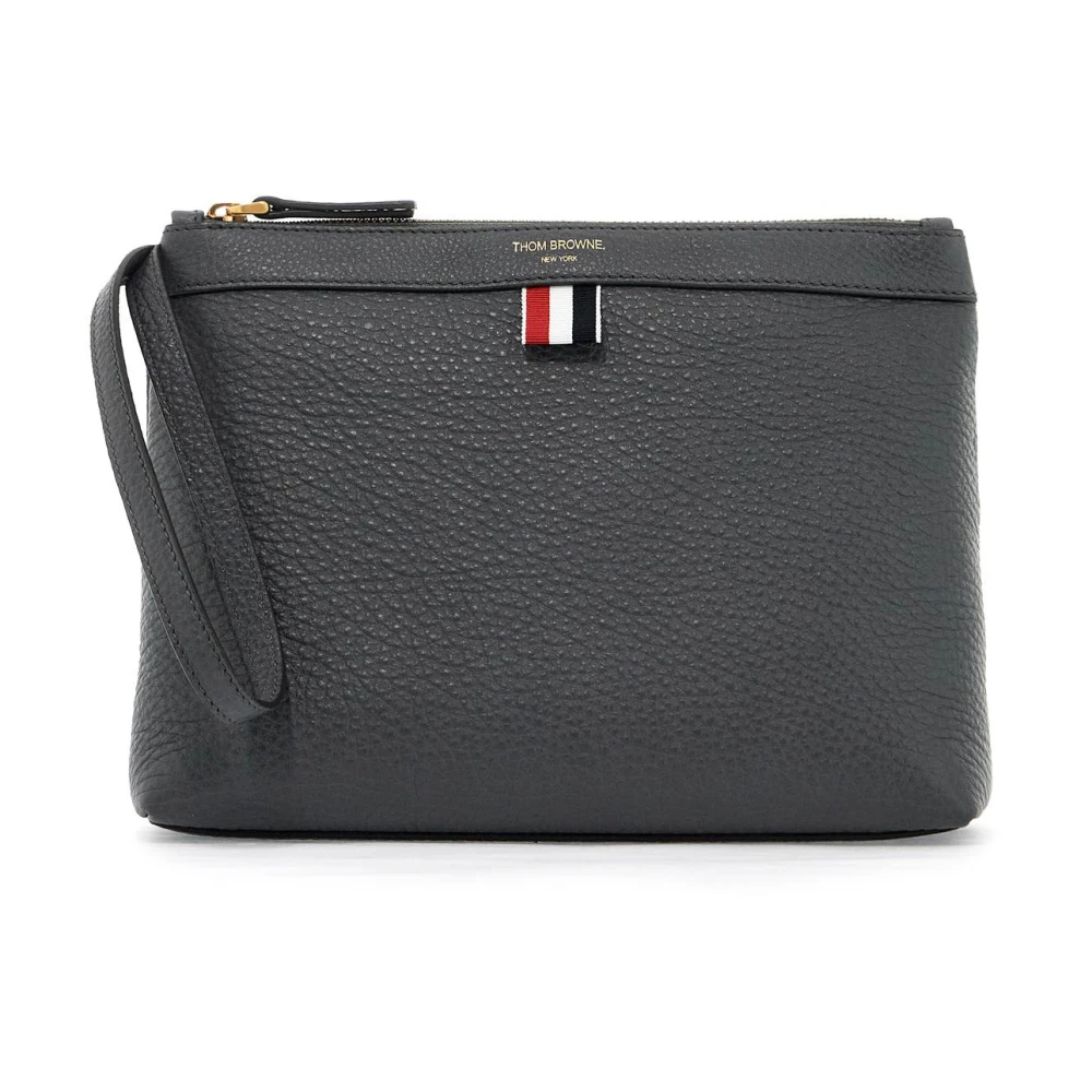 Thom Browne Leren Beauty Case voor Reizen Gray Dames