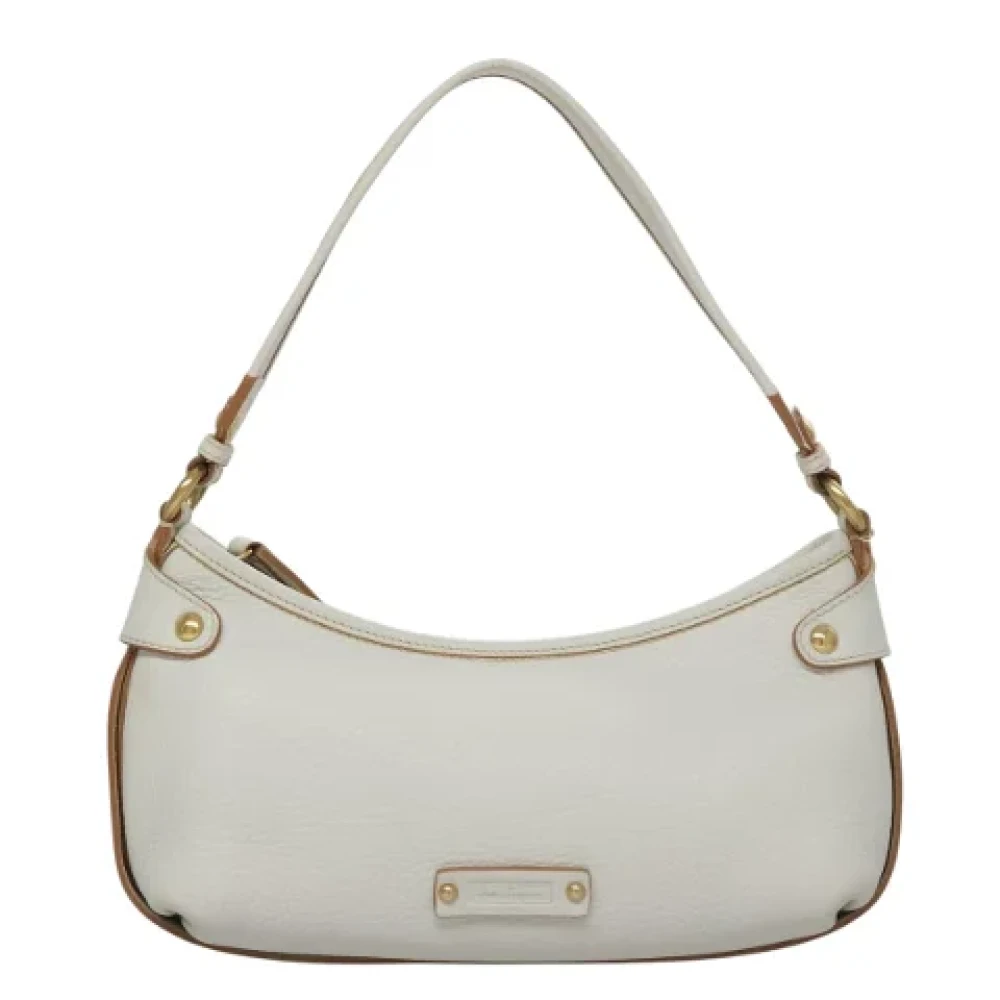 Salvatore Ferragamo Pre-owned Leather shoulder-bags White Dames