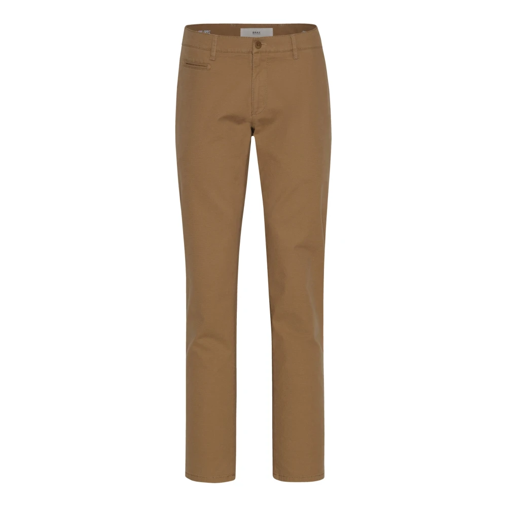 BRAX Moderne pasvorm chino broek Brown Heren