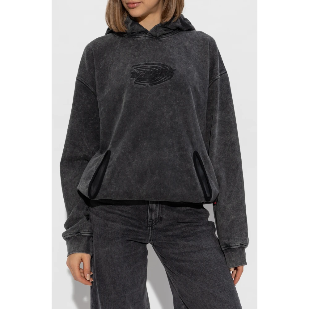 Diesel Sweatshirt S-Boxstic-Hood Gray Unisex