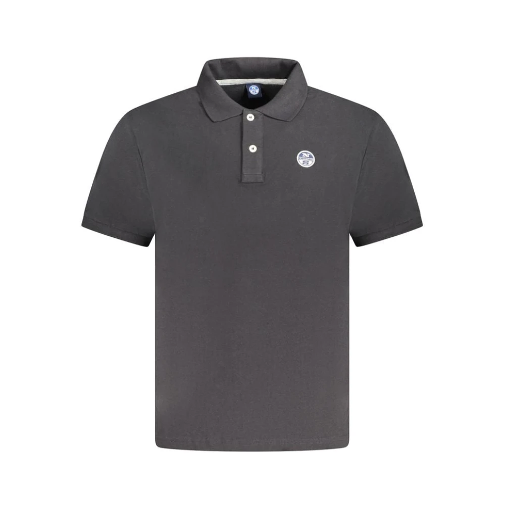 North Sails Men's Black Cotton Polo Shirt For 3XL