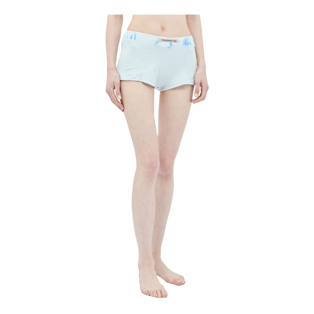 Diesel Panelled Stretch-Jersey Shorts Blue Dames