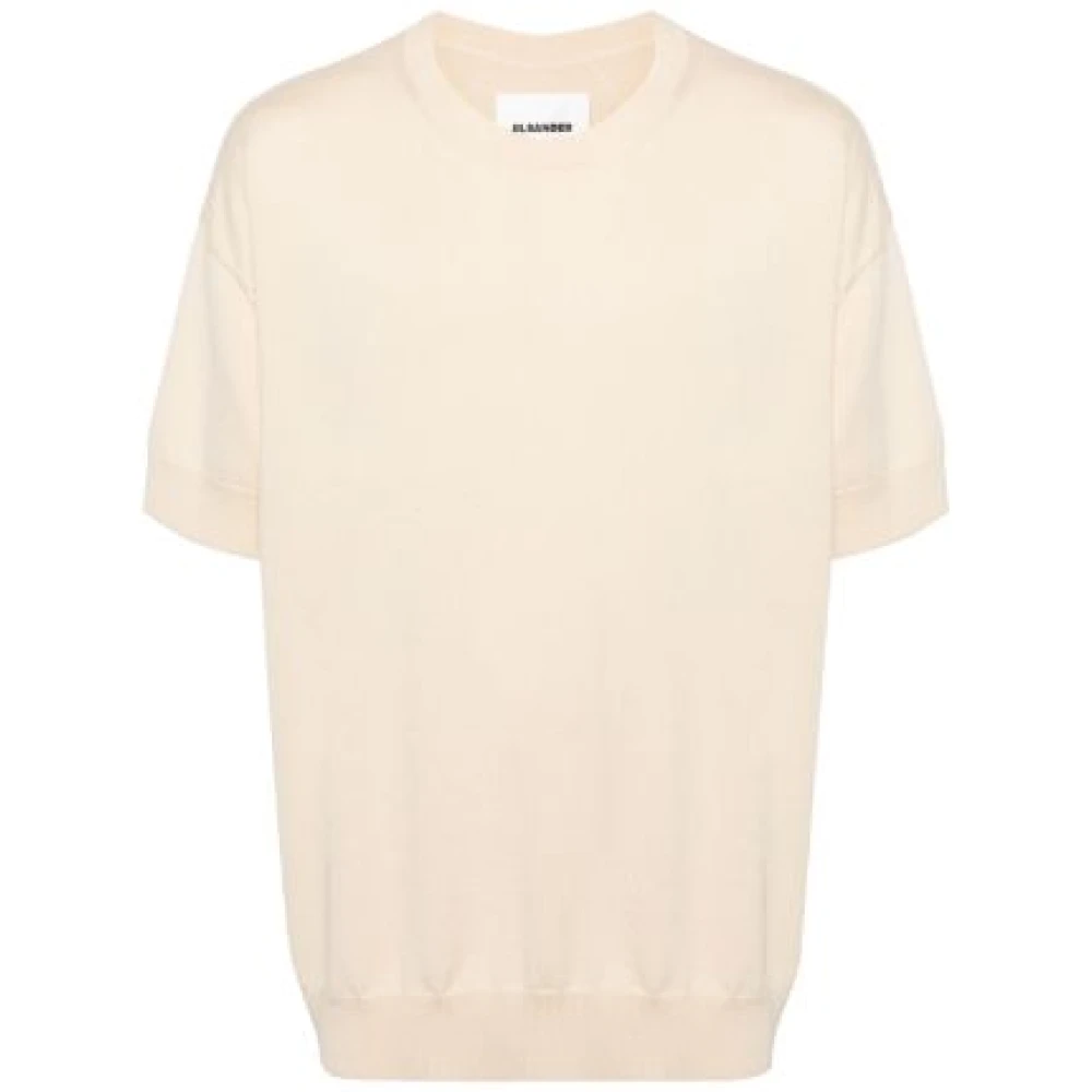 Jil Sander Casual Katoenen T-shirt Beige Heren