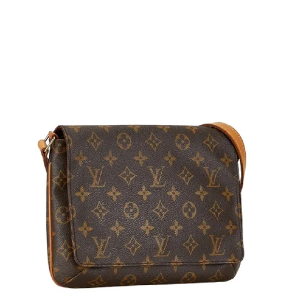 Louis Vuitton Vintage Pre-owned Plastic handbags Brown Dames