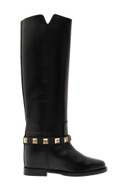 Czarne Buty z Nitami