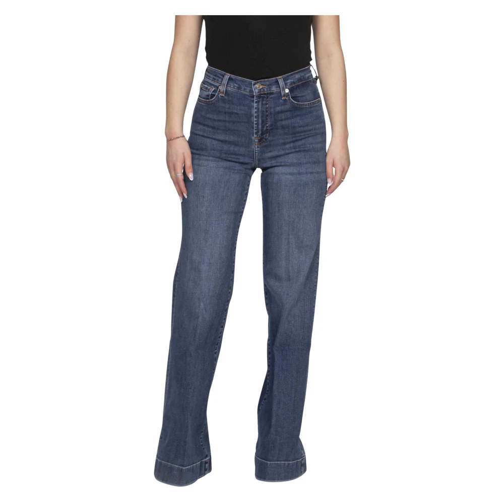7 For All Mankind Straight Fit Jeans, Female, W26, Modern Dojo Blue