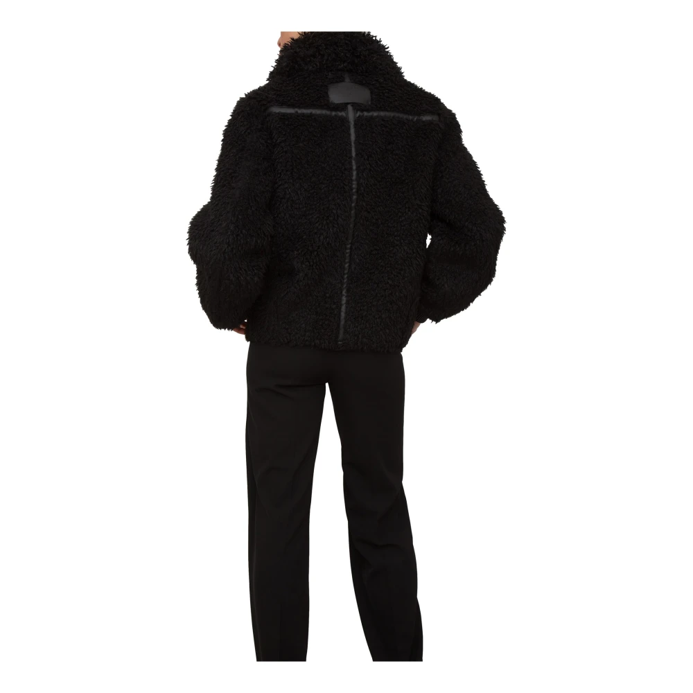 PATRIZIA PEPE Zwarte Jas voor Mannen Black Dames
