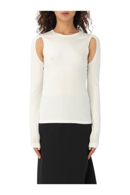 white-cutout-shoulder-sweater-top