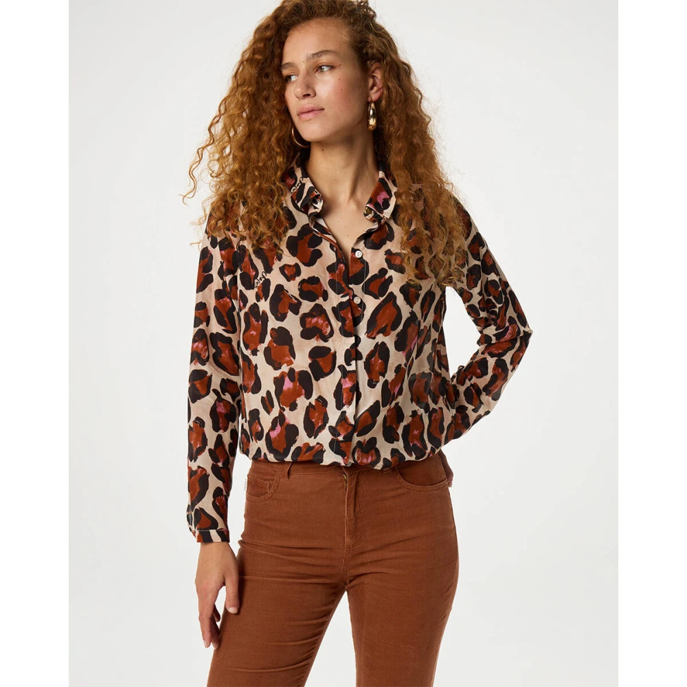 Fabienne Chapot Sunrise Blouse lange mouw Brown Dames