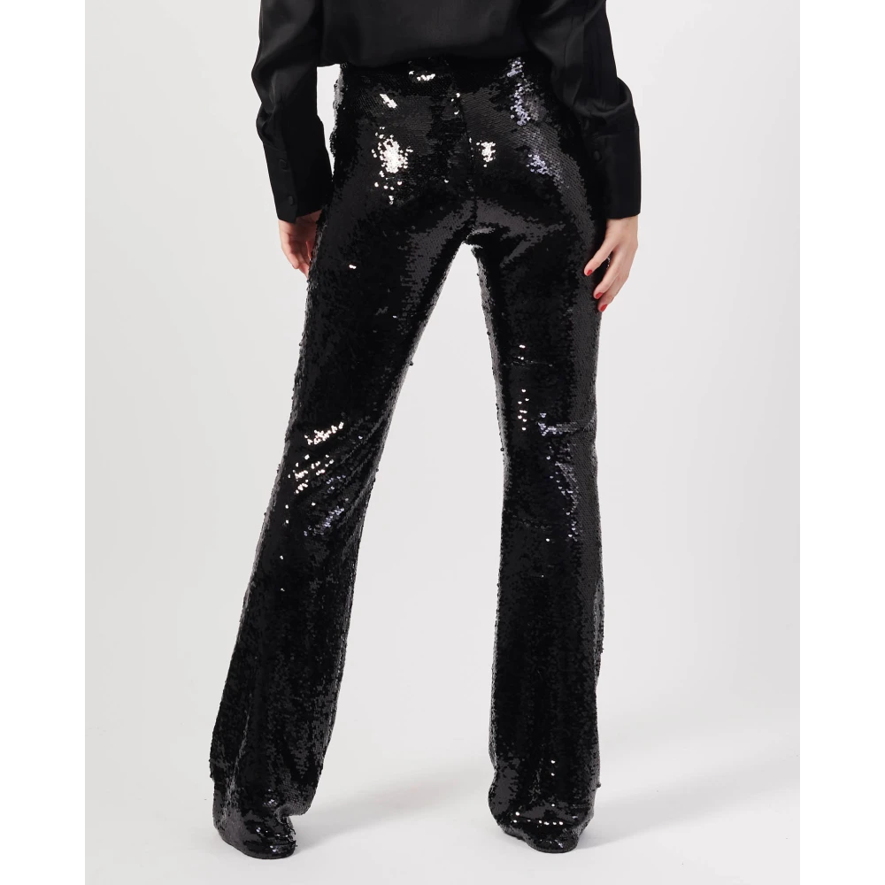 Armani Exchange Zwarte Paillettenbroek Black Dames